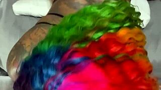 Prettiest cowgirl rides his thick dick hard