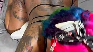 Prettiest cowgirl rides his thick dick hard