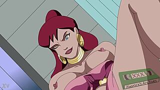 DC Giganta dominates in solo femdom play.