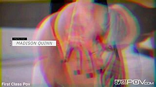 madison quinn, short-haired cutie, swallows cum like a pro