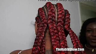 Thick black Brazilian threesome in the hood