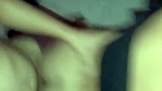 couldn't hold back, pulled off the condom to fuck brunette's ass raw