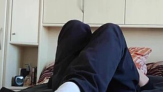 my homemade german chubby feet in white sneakers 😍