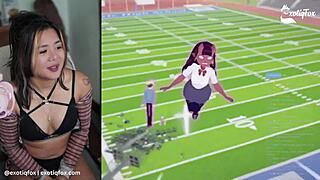 Exotiqfox, the Filipina teen, masturbates solo for livestream fans