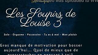 Louise's Sighs in French Audio Porn. Solo Female Performance Stands Out!