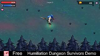 Humiliation Dungeon Survivors Demo with Erotic Femdom and Monster Elements.