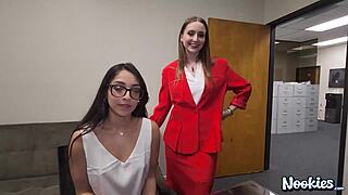 Can you handle this office threesome with Laney Grey and Madison Wilde?