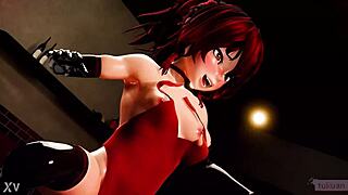 Watch this horse dildo ride show!