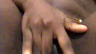 What are you doing masturbating solo ebony babe