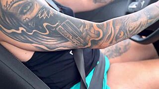 Uber Driver Spreads Wet Pussy For Client Payment