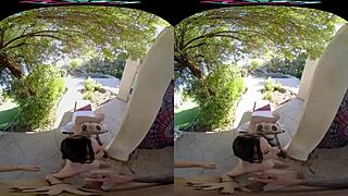 vrhush jazmin luv bends over hungry for outdoor cock action