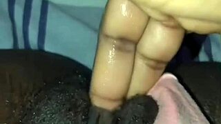 What are you doing masturbating solo ebony babe
