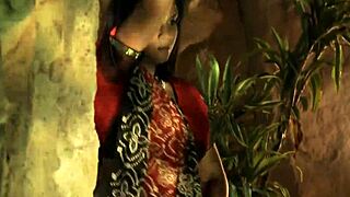 Dreamy Indian beauty performs seductive dance and striptease