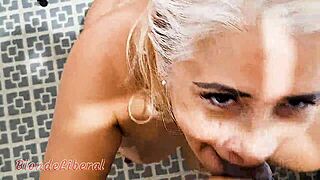 Blonde Slut Meets Fan at Hotel for Raw Interracial Action