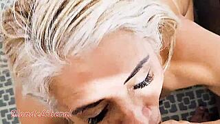 Blonde Slut Meets Fan at Hotel for Raw Interracial Action