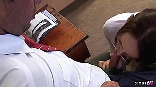 female teacher caught me jerking and gave my first wild fuck