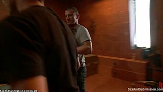 milf endures rough double penetration in a wild kinky session with two studs