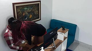 Horny Secretary Begs for Pussy Pounding Now!