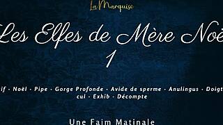 Cum-hungry French elves deliver dirty talk in wild public scene.