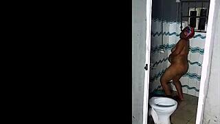 behind the scenes cumshot in missionary on shaved pussy