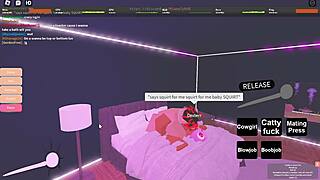 Fucking My Cute Ebony Girlfriend In Roblox Game With Intense Sex
