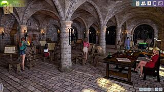 Fat curvy girl in cute outfit asks, Do you want to fuck me in this 3d lust academy?