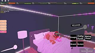 Fucking My Cute Ebony Girlfriend In Roblox Game With Intense Sex