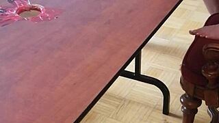 hey, watch her stomp cum right outta that cock