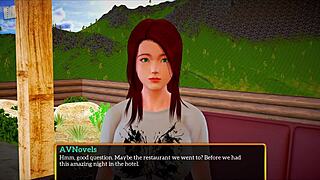 Redhead teen plays erotic game with new family in homemade clip full of big assets