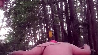 femdom session with my slave at home and in the forest