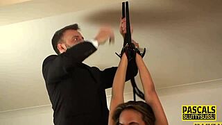 Bound Latina Sub Gets Fingered And Fucked In Stockings, Submitting To Male Dom?