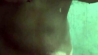 sexy white babe with big ass showers seductively