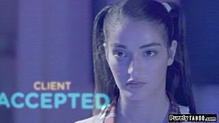 teen ai deepthroats old client, gets rough anal pounding today