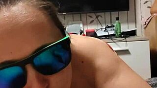 Milf teases stepbrother in homemade video