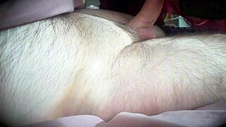 Redhead in red lingerie sucked him dry - whoa, what a tease!