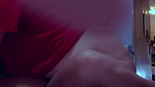 Chubby neighbor pounds me hard in doggystyle. Her fat belly and small tits drive me wild!