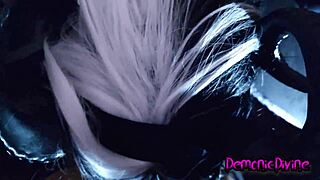 the sexy succubus babe takes control in a goth roleplay, possessing your big dick with intense doggystyle action