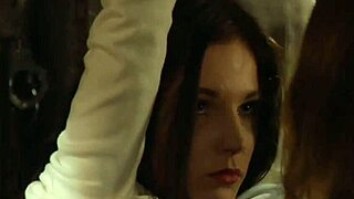 Naughty Lesbian Mistress Orgasms Watching Bound Slaves