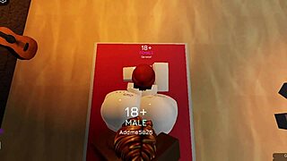 Fat ass whore intriguingly gets bred in Roblox world