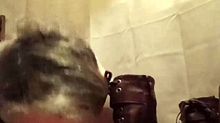 European slave girl bends over for humiliating pov flashing in homemade setup