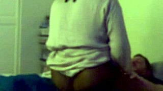 She bends over, showing off that ebony goddess ass before riding cowgirl style in this amateur homemade video