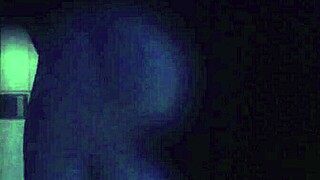 I watch this tattooed babe rip her clothes off while stripping in the shower, her body glistening under the water as she teases me with every move