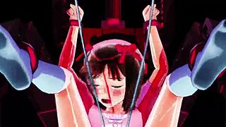 haruka faces squirting challenge in anime adventure