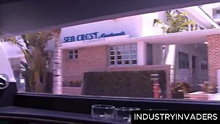 Roxy Love Sucks Big Black Cock Doggystyle In Limo Back