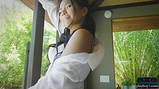 Round ass Asian milf Jada Kai strips bare for Playboy 🔥
