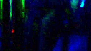 Ebony babe strips in public