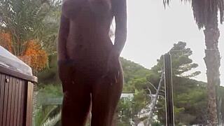 monika fox playin with herself and squirtin everywhere, oops