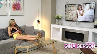 Ever seen Gina Gerson at a Halloween rimjob party? Watch her lick ass!