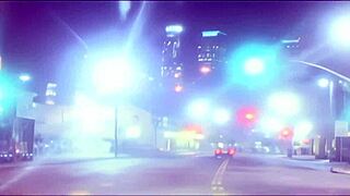 Blonde milf rides monster cock in fishnets