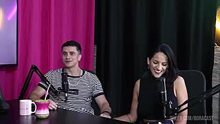 Sexy Lingerie Group Action with Digão da Ilha and Kel Abate on Bora Cast